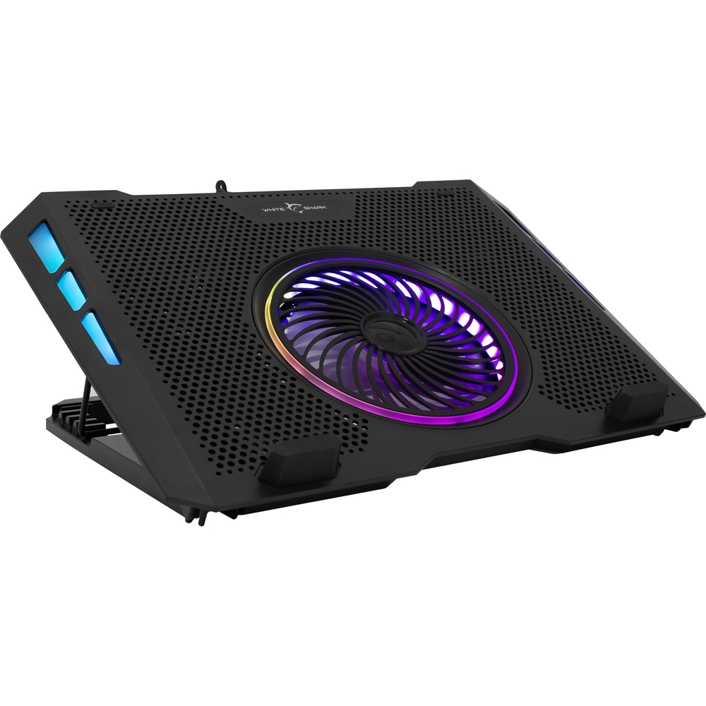 Cicha praca podstawki chłodzącej White Shark AURORA